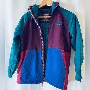 LL Bean girls fall jacket